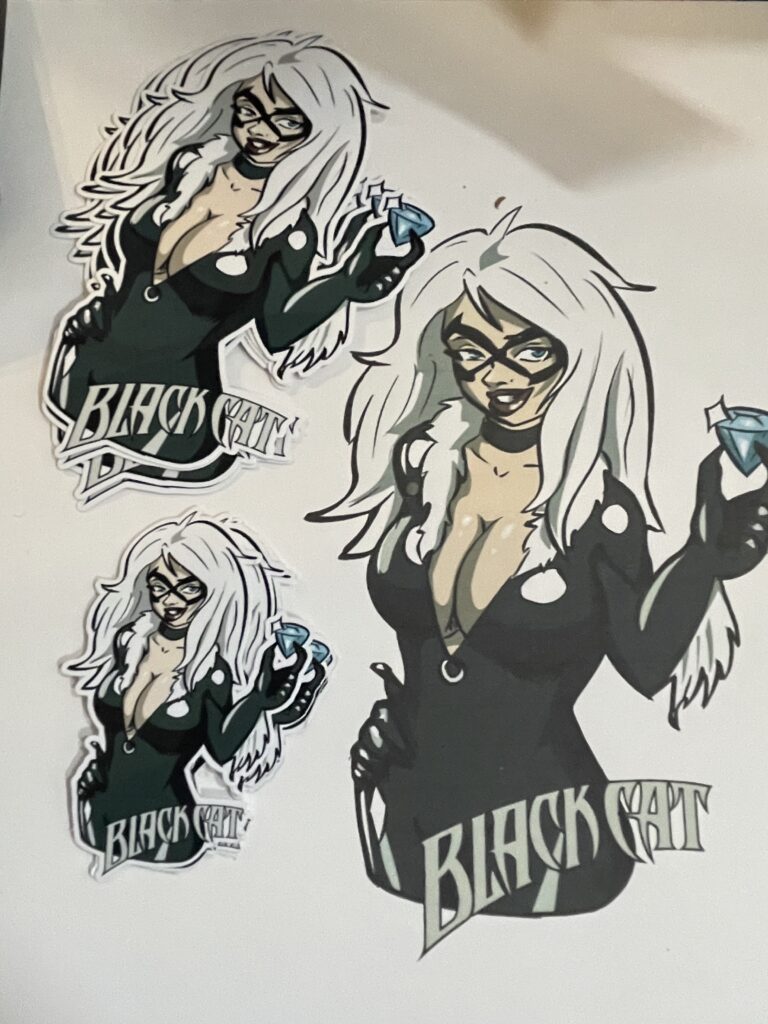 Black Cat Sticker - Large
